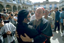 Carlos Varela with Cardinal-Archbishop Ortega, Havana, December 25, 1999