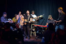 Carlos Varela with his band and Luis Conte at Genghis Cohen, Los Angeles, May 5. 2010