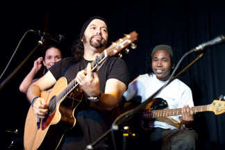 Carlos Varela, Diana Fuentes and Julio César Gonzalez, at Genghis Cohen, Los Angeles 2010